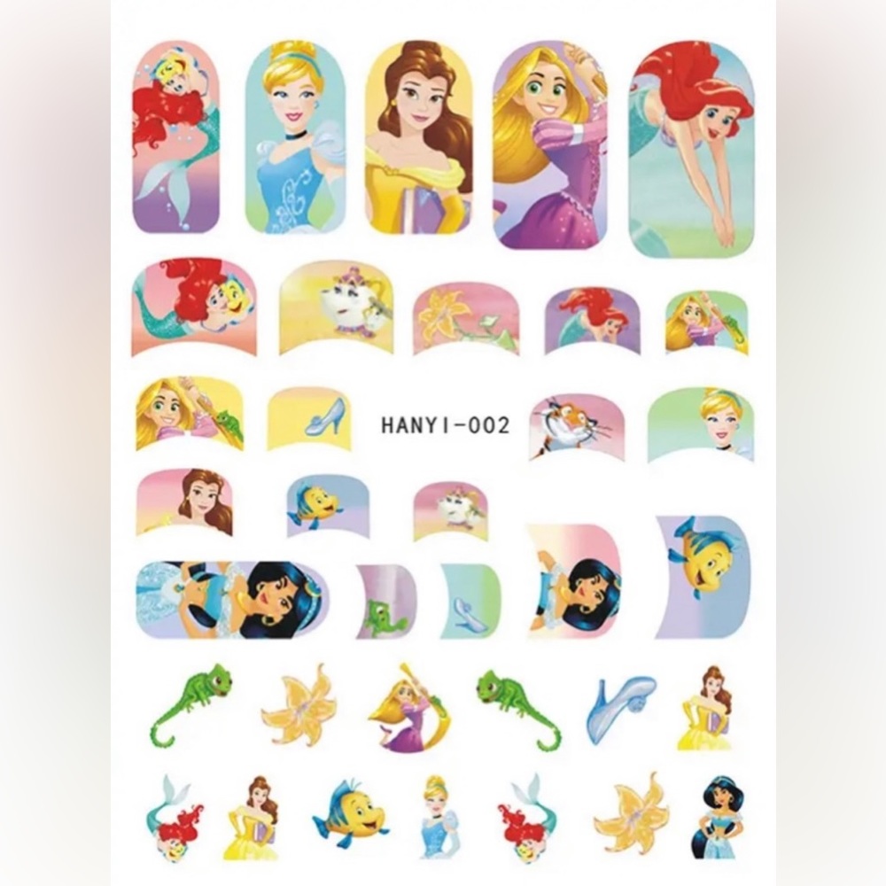 $1 PRINCESS NAIL STICKERS. NEW. $1 WITH ANY ORDER OF $10 OR MORE